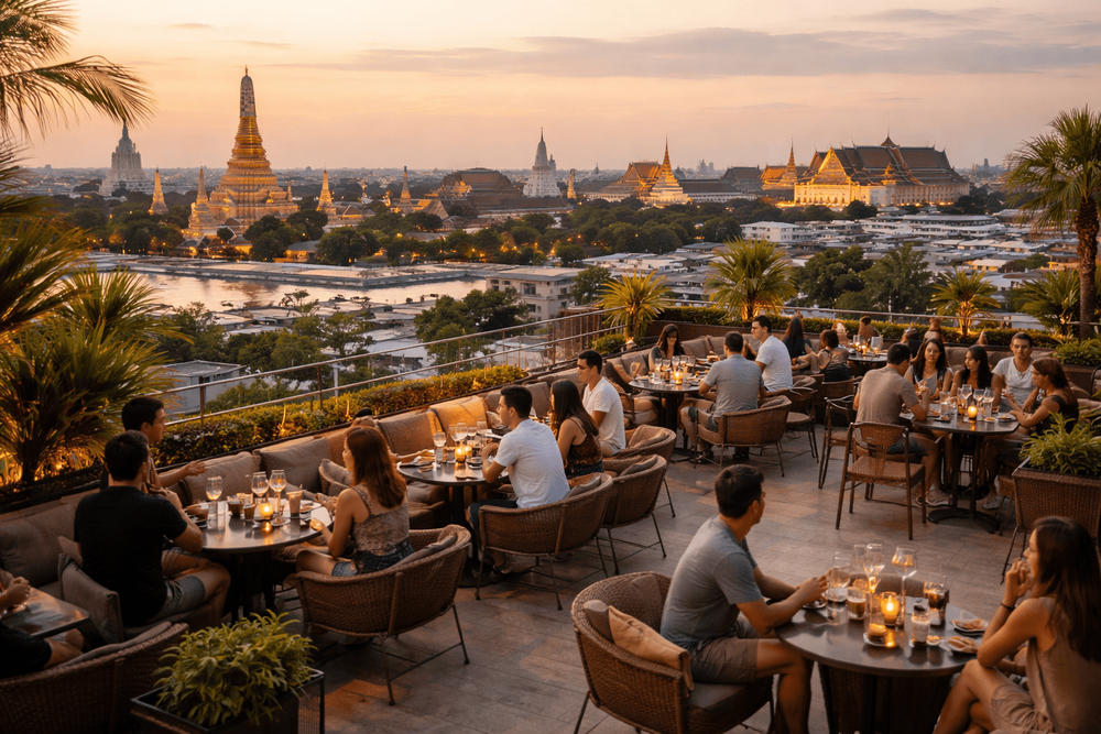 Bangkok Rooftop Bars with Easy Walk or Short Taxi Rides from Old Town and Khao San Road