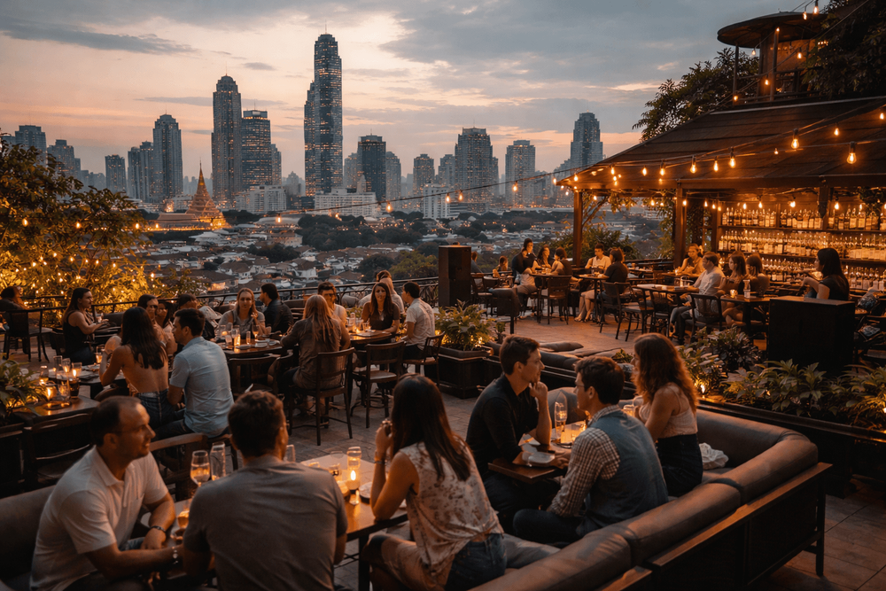 Bangkok Rooftop Bars with Great Music and a Lively Atmosphere Worth the Trip from Khao San Road