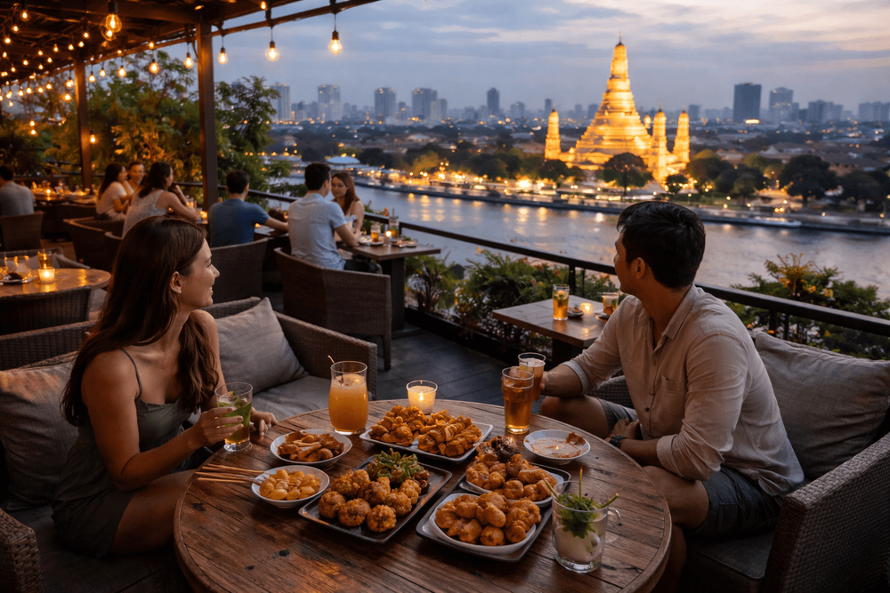 Bangkok Rooftop Bars with Great Small-Plate Snacks and Bar Bites Worth the Trip from Khao San Road