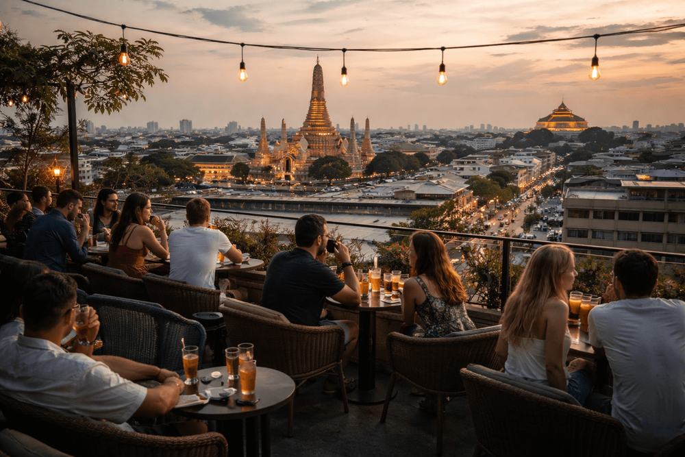 Bangkok Rooftop Bars with Happy Hour Deals Near Khao San Road