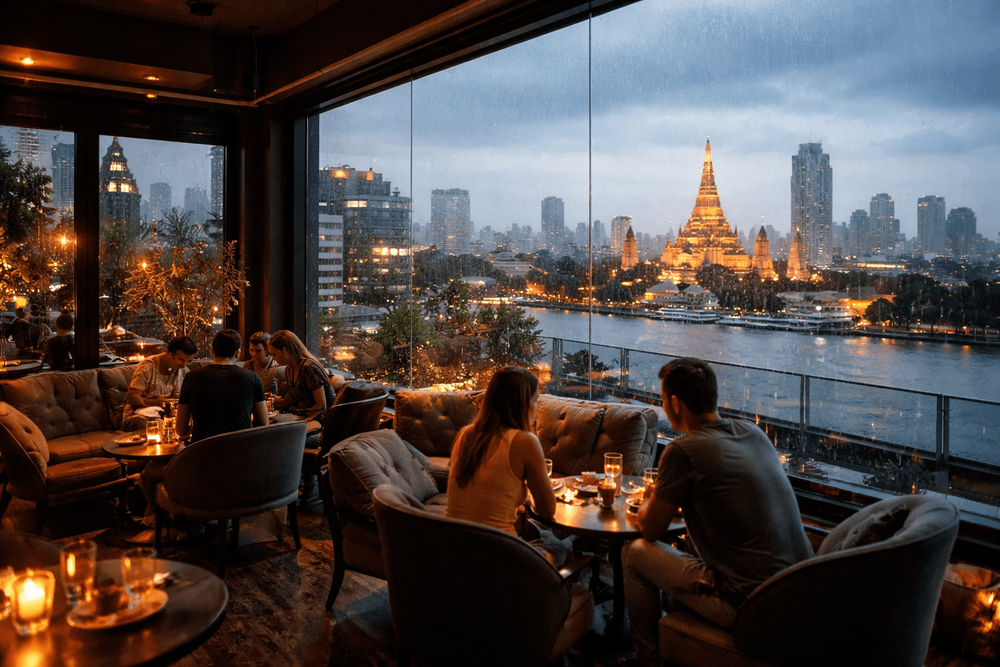Bangkok Rooftop Bars with Indoor Views for Rainy Season Nights Worth the Trip from Khao San Road