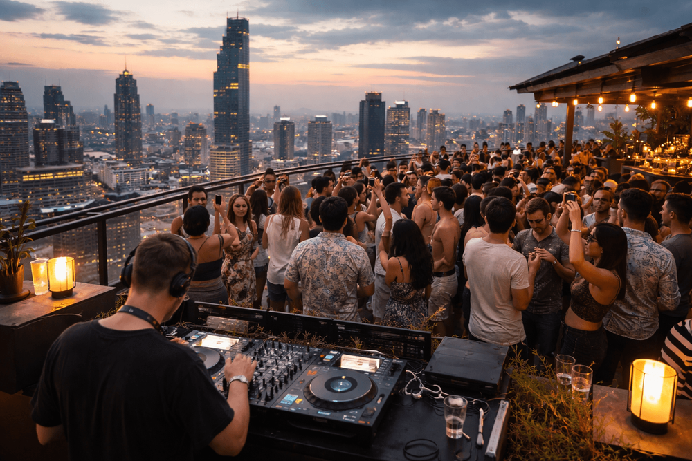 Bangkok Rooftop Bars with Live DJs and Party Energy Worth Leaving Khao San Road For