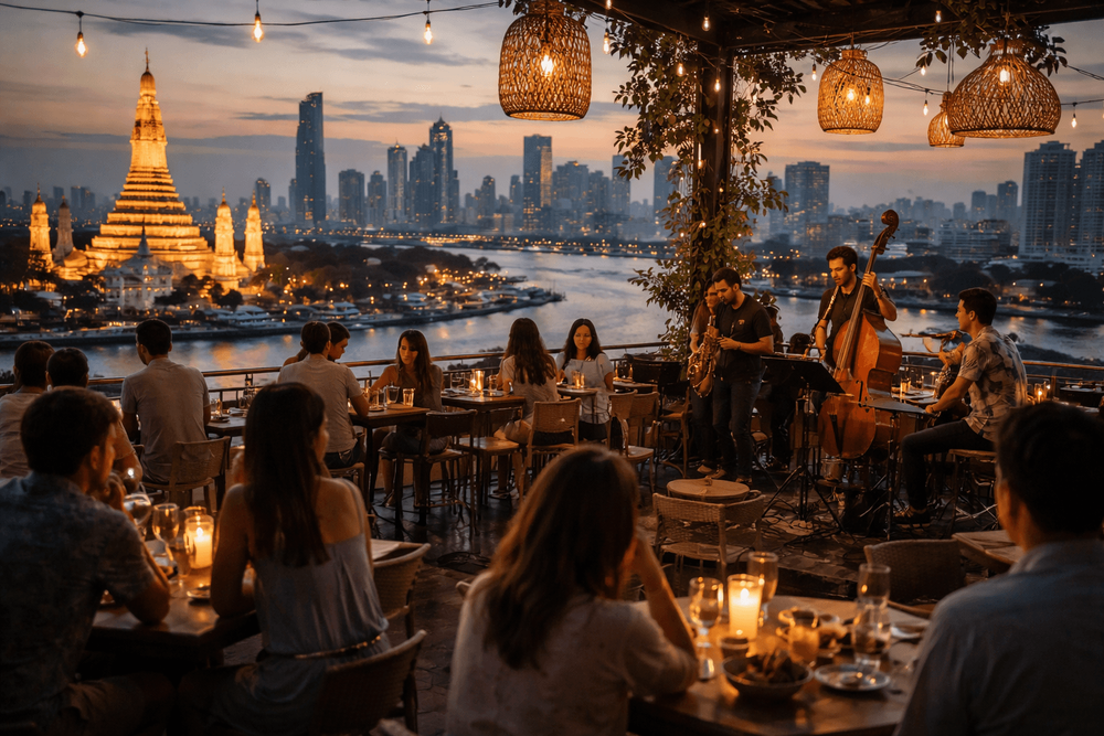 Bangkok Rooftop Bars with Live Jazz or Acoustic Sets Worth Leaving Khao San Road For