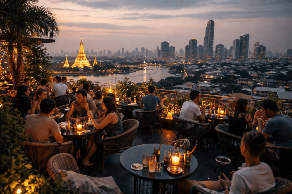 Bangkok Rooftop Bars with Outdoor Seating and Smoking Areas Worth the Trip from Khao San Road