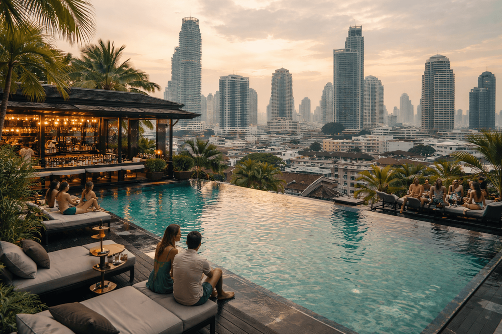 Bangkok Rooftop Bars with Pool Views Worth the Trip from Khao San Road