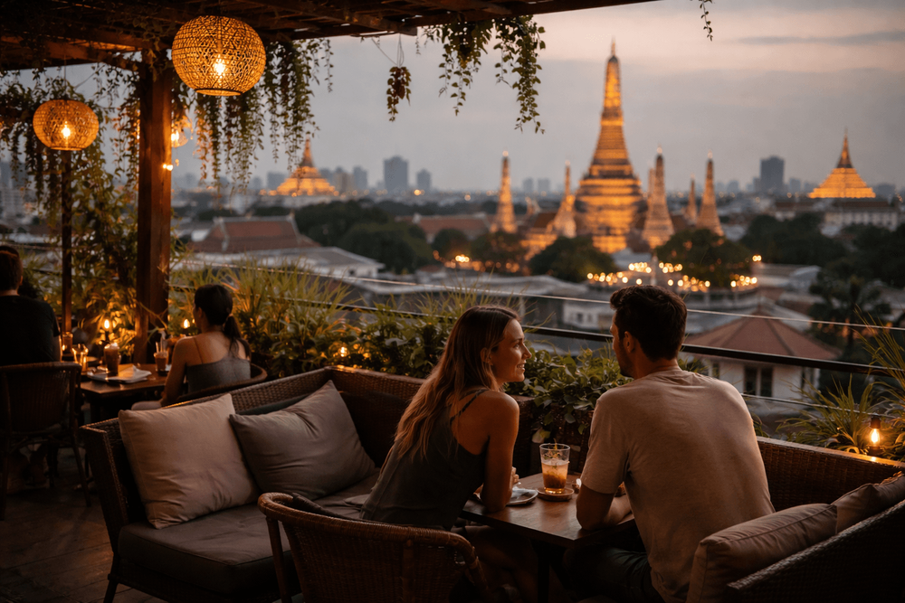 Bangkok Rooftop Bars with Quiet Corners for Conversation and Low-Key Drinks from Khao San Road
