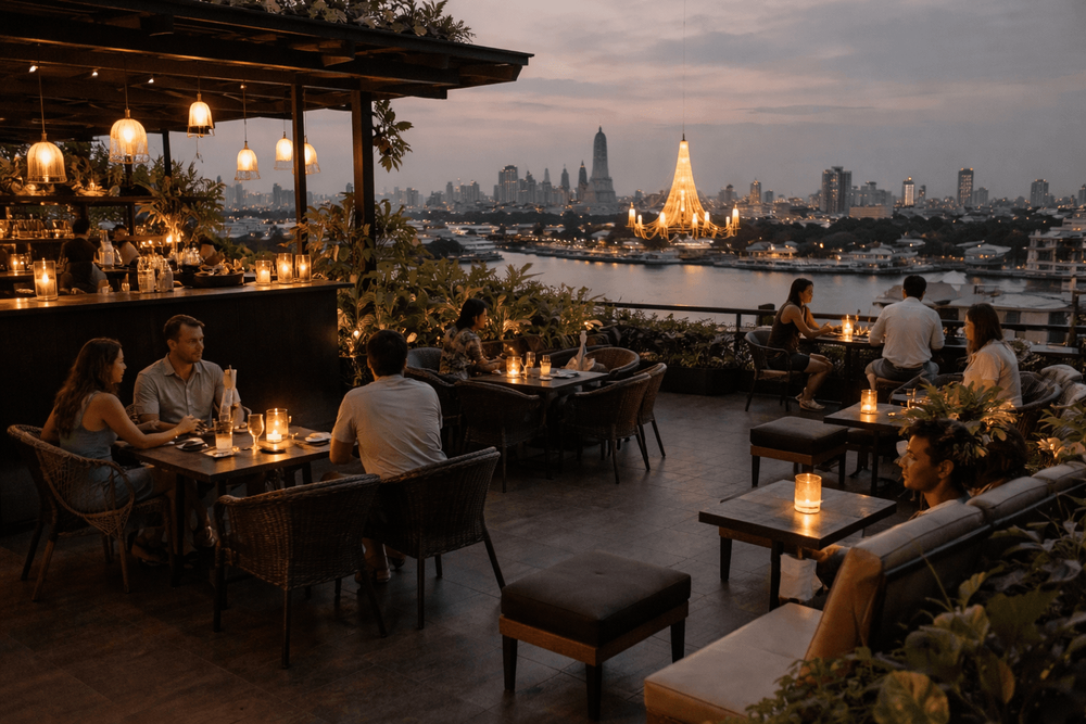 Bangkok Rooftop Bars with Quiet Weeknight Atmosphere Worth the Trip from Khao San Road