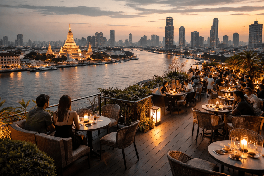 Bangkok Rooftop Bars with River and Skyline Hybrid Views Worth Leaving Khao San Road For