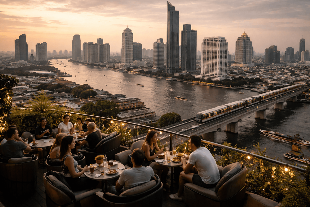 Bangkok Rooftop Bars with River Crossing or Skytrain Access Worth the Trip from Khao San Road