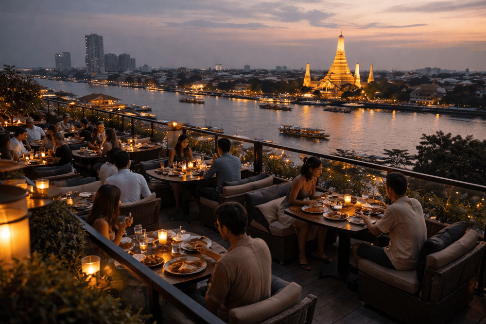 Bangkok Rooftop Bars with River Views and Dinner Specials Worth the Trip from Khao San Road