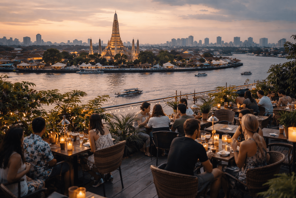Bangkok Rooftop Bars with River Views You Can Reach from Khao San Road
