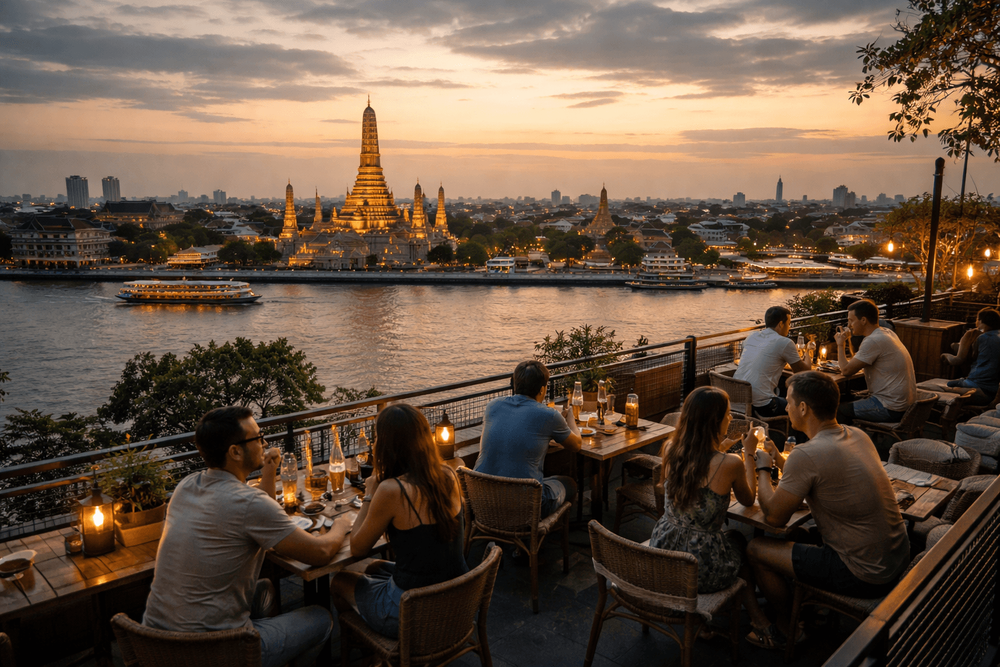 Bangkok Rooftop Bars with Riverside Views from Khao San Road