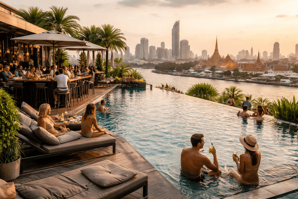 Bangkok Rooftop Bars with Rooftop Pool Access and Day Pass Options Worth the Trip from Khao San Road