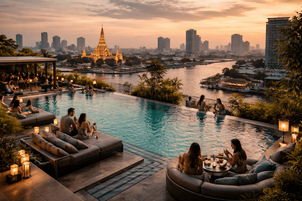 Bangkok Rooftop Bars with Rooftop Pools and Lounge Seating Worth the Trip from Khao San Road