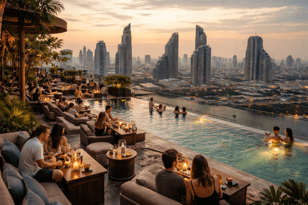 Bangkok Rooftop Bars with Rooftop Pools or Day-to-Night Lounge Spaces Worth the Trip from Khao San Road