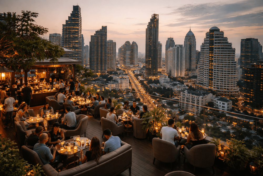 Bangkok Rooftop Bars with Skyline Views of Sukhumvit Worth the Trip from Khao San Road