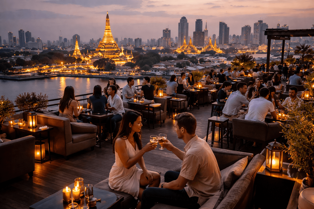Bangkok Rooftop Bars with Smart Casual Dress Codes and Easy Booking from Khao San Road