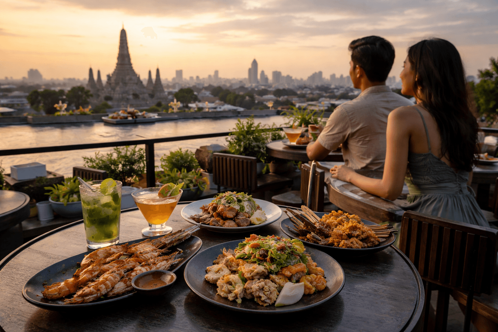 Bangkok Rooftop Bars with Standout Food Menus Worth the Trip from Khao San Road