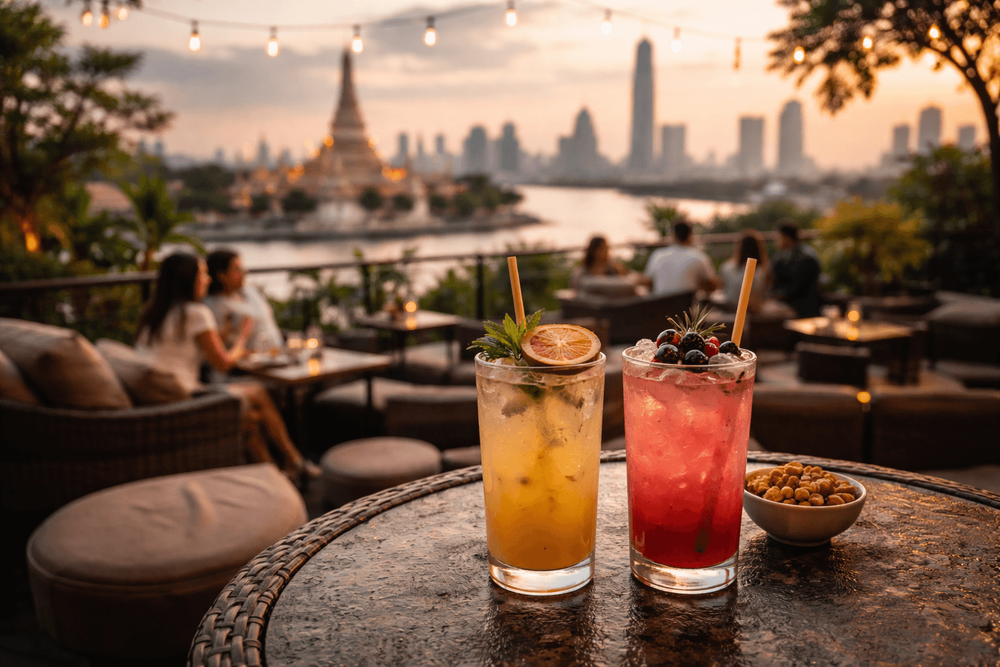 Bangkok Rooftop Bars with Strong Non-Alcoholic Drink Menus Worth the Trip from Khao San Road