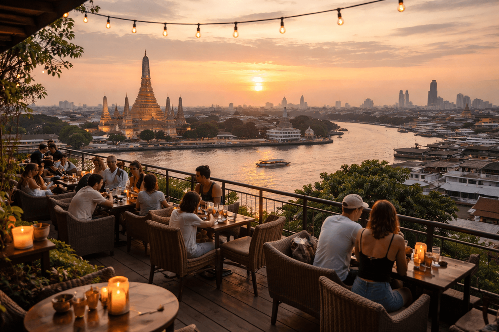 Bangkok Rooftop Bars with Sunset River Views and Outdoor Seating Worth the Trip from Khao San Road