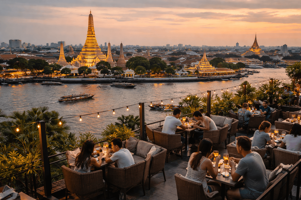 Bangkok Rooftop Bars with the Best Chao Phraya River Crossings and Iconic Landmark Sightlines Worth the Trip from Khao San Road
