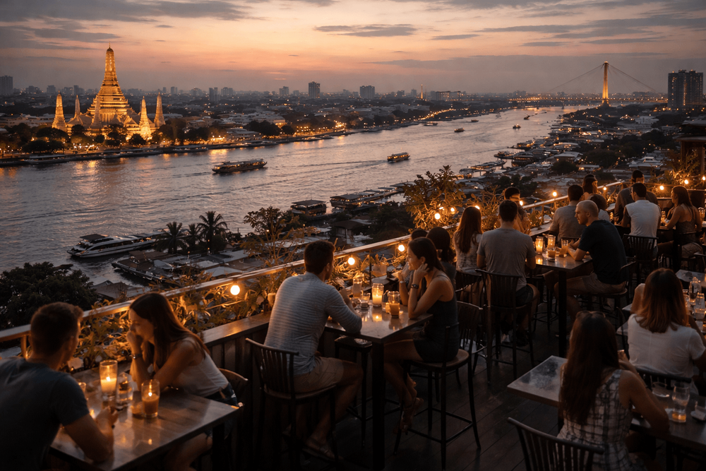 Bangkok Rooftop Bars with the Best Chao Phraya River Views from Khao San Road