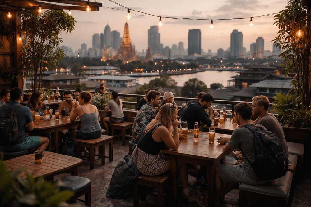 Bangkok Rooftop Bars with the Best Dress-Down, Backpacker-Friendly Vibe Worth the Trip from Khao San Road