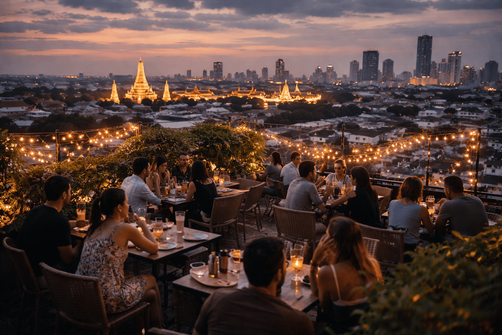 Bangkok Rooftop Bars with the Best Dusk-to-Night Transition Views from Khao San Road