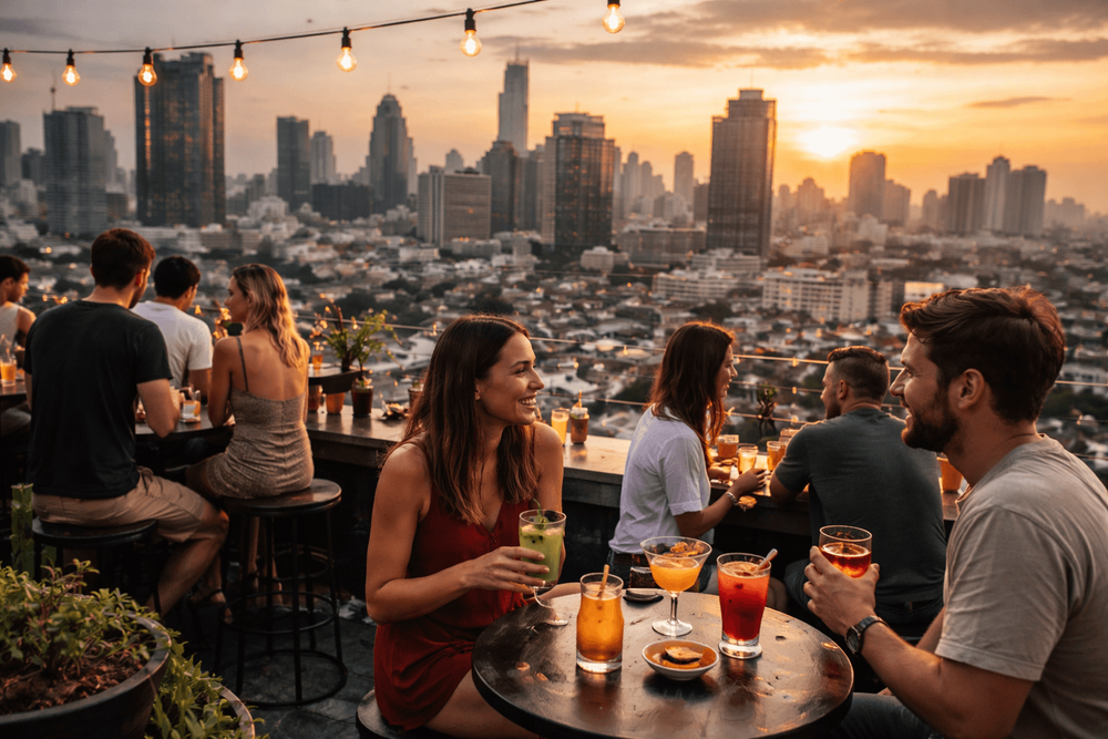 Bangkok Rooftop Bars with the Best Happy Hour Cocktails Worth the Trip from Khao San Road