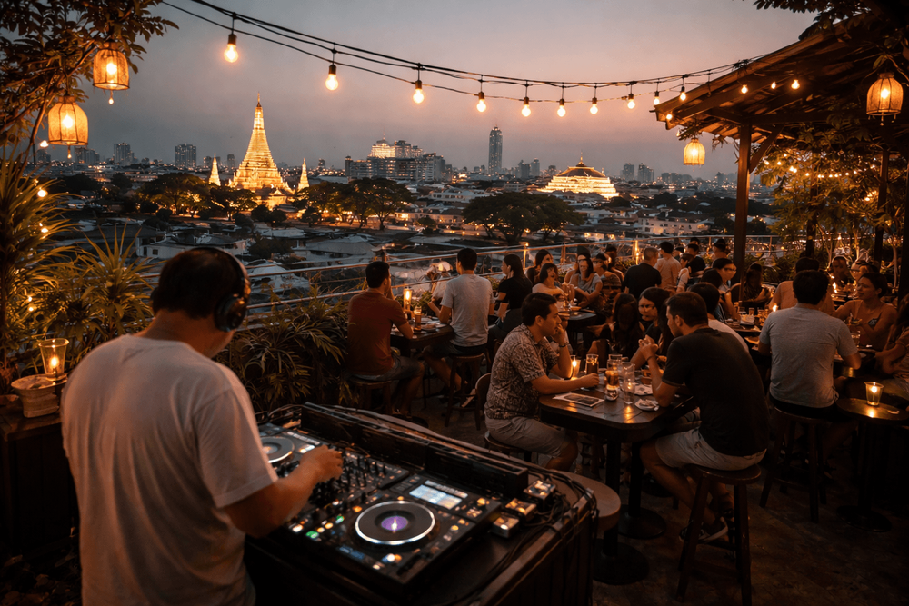 Bangkok Rooftop Bars with the Best Live DJ and Music Nights Near Khao San Road