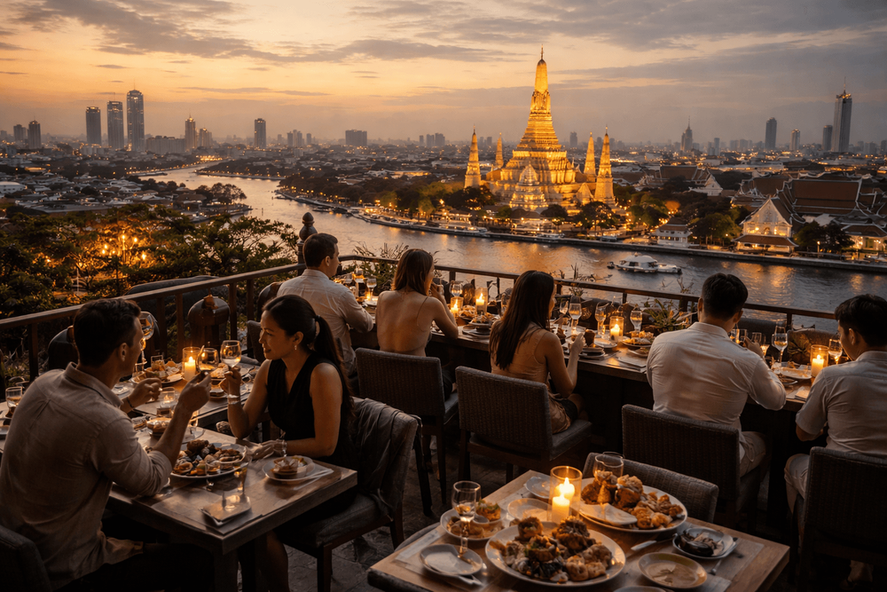 Bangkok Rooftop Bars with the Best Michelin-Guide Worthy Dining Views from Khao San Road