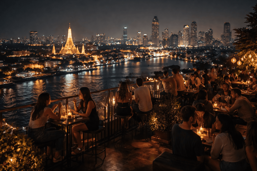 Bangkok Rooftop Bars with the Best Night Photography and City Lights from Khao San Road
