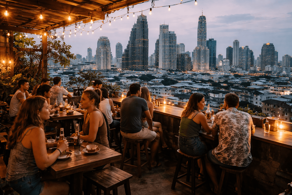 Bangkok Rooftop Bars with the Best Non-Fancy Atmosphere Worth Leaving Khao San Road For