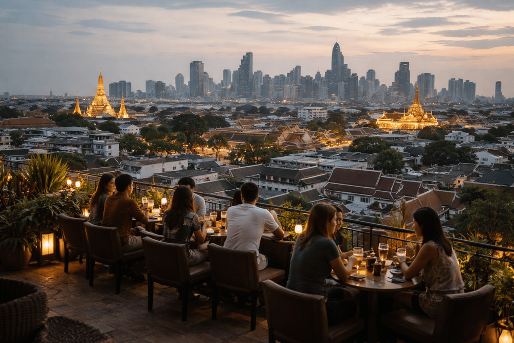 Bangkok Rooftop Bars with the Best Old Town-to-Skyline Contrast from Khao San Road