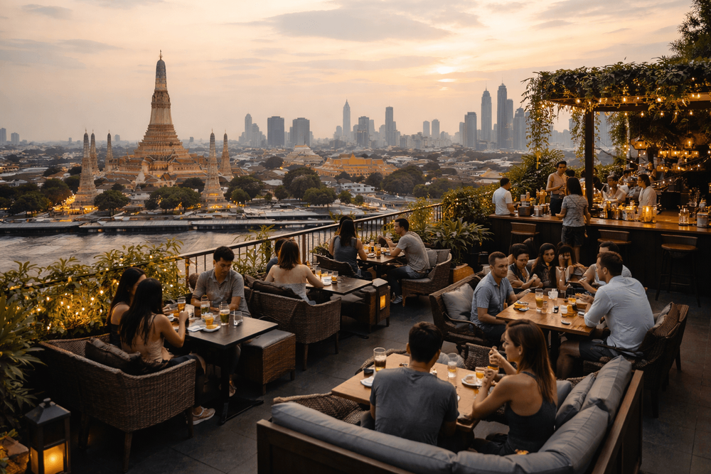 Bangkok Rooftop Bars with the Best Reservation Strategy from Khao San Road