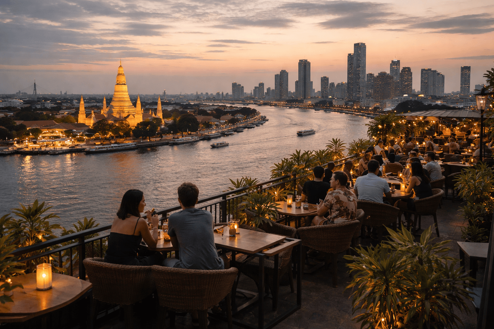 Bangkok Rooftop Bars with the Best River and Skyline Views from Khao San Road
