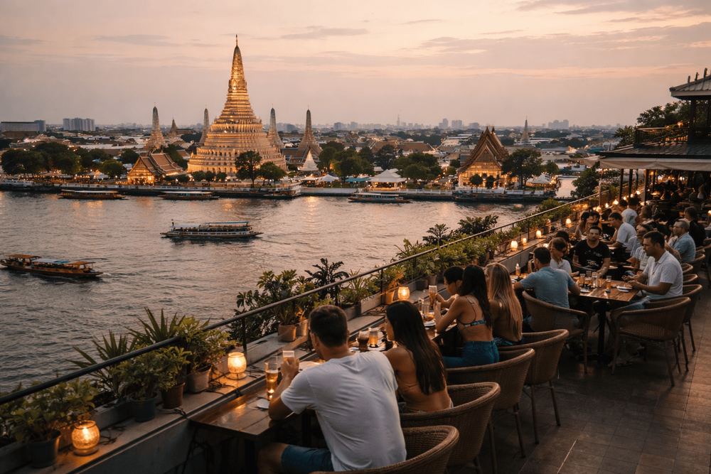 Bangkok Rooftop Bars with the Best River and Temple Views from Khao San Road
