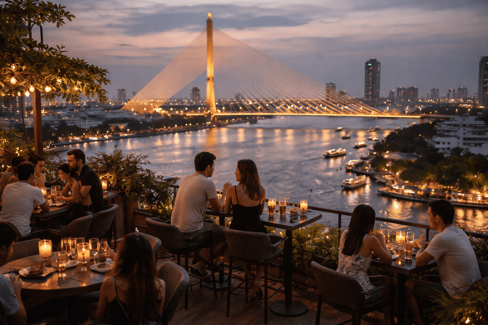 Bangkok Rooftop Bars with the Best River Bridge Views Worth the Trip from Khao San Road