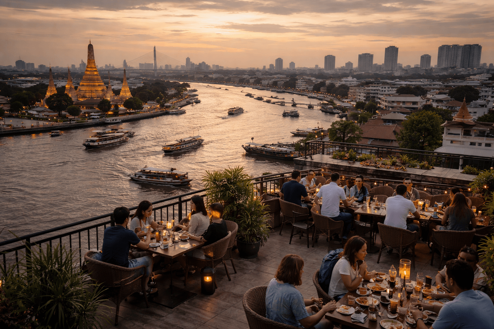 Bangkok Rooftop Bars with the Best River Ferries and Boat-Trip Access from Khao San Road
