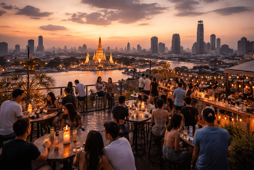 Bangkok Rooftop Bars with the Best Rooftop Happy Hour for a Longer Night Out from Khao San Road