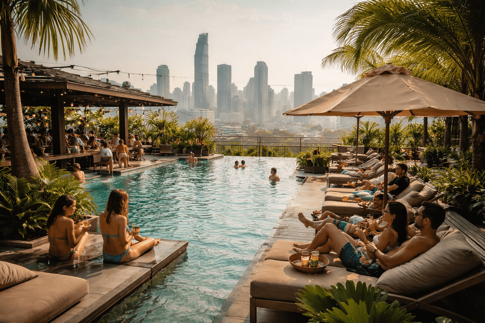 Bangkok Rooftop Bars with the Best Rooftop Pools and Daytime Hangout Vibes Worth the Trip from Khao San Road