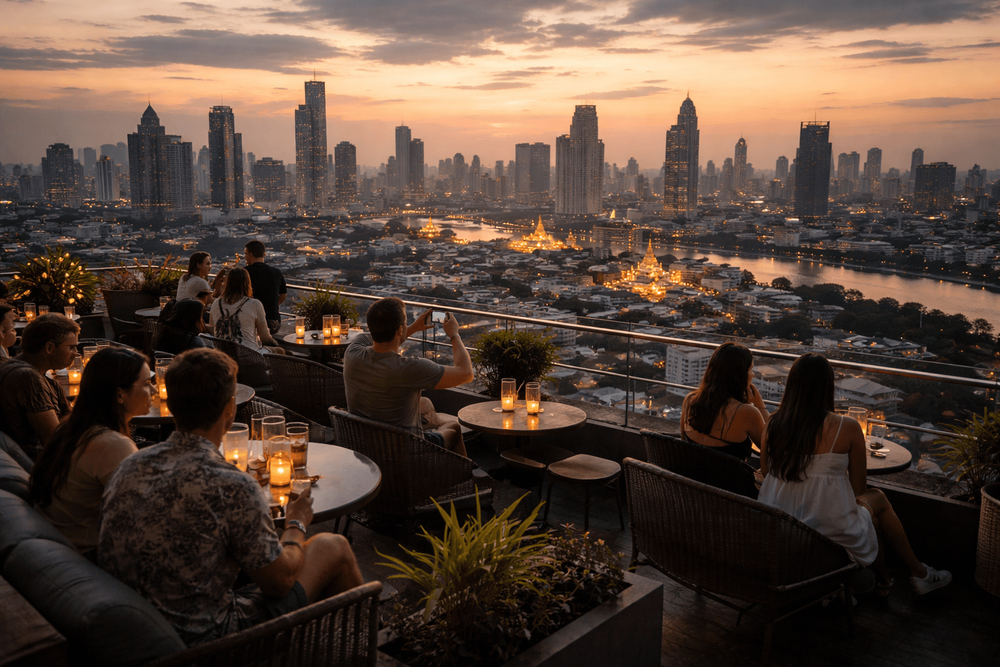 Bangkok Rooftop Bars with the Best Skyline Photos from Khao San Road