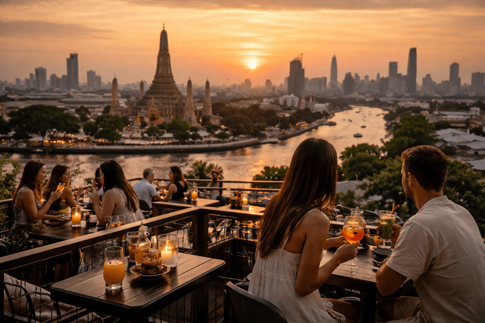 Bangkok Rooftop Bars with the Best Sunset Cocktails for an After-Dark Khao San Road Detour