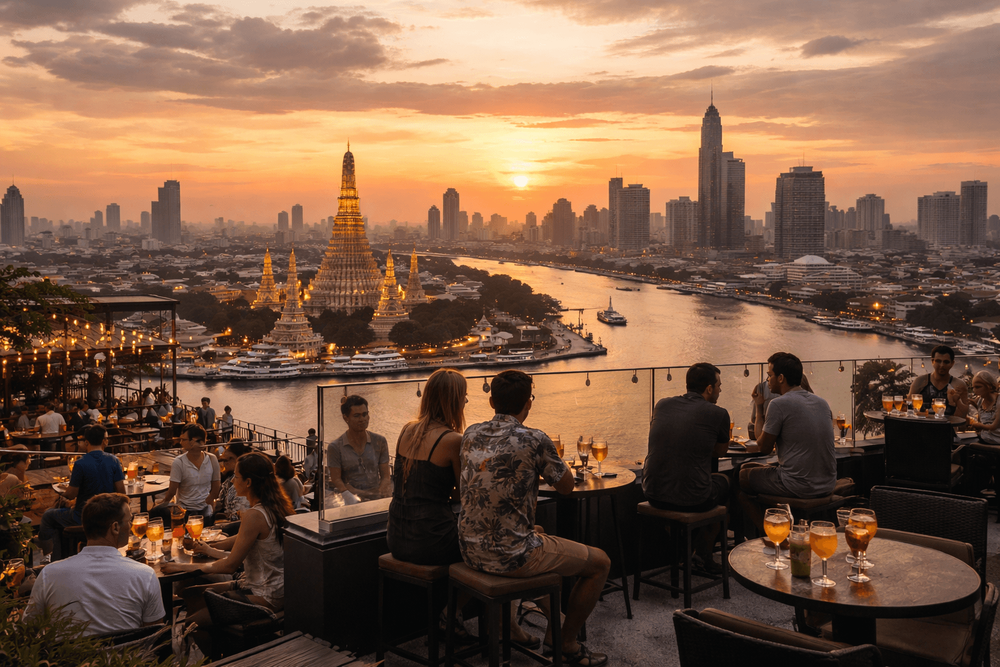 Bangkok Rooftop Bars with the Best Sunset Drinks Menus Worth the Trip from Khao San Road