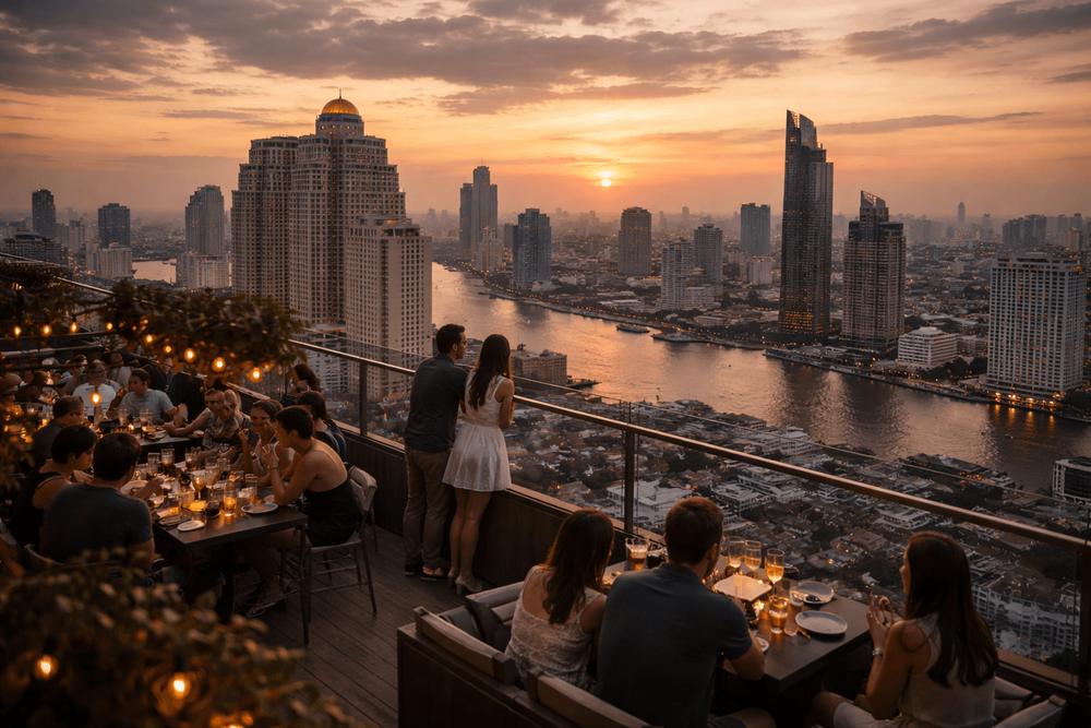 Bangkok Rooftop Bars with the Best Sunset Reservations Worth the Trip from Khao San Road