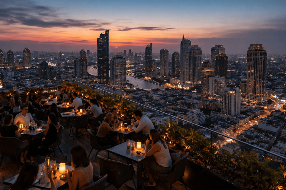 Bangkok Rooftop Bars with the Best Sunset-to-Blue-Hour Transition Worth the Trip from Khao San Road