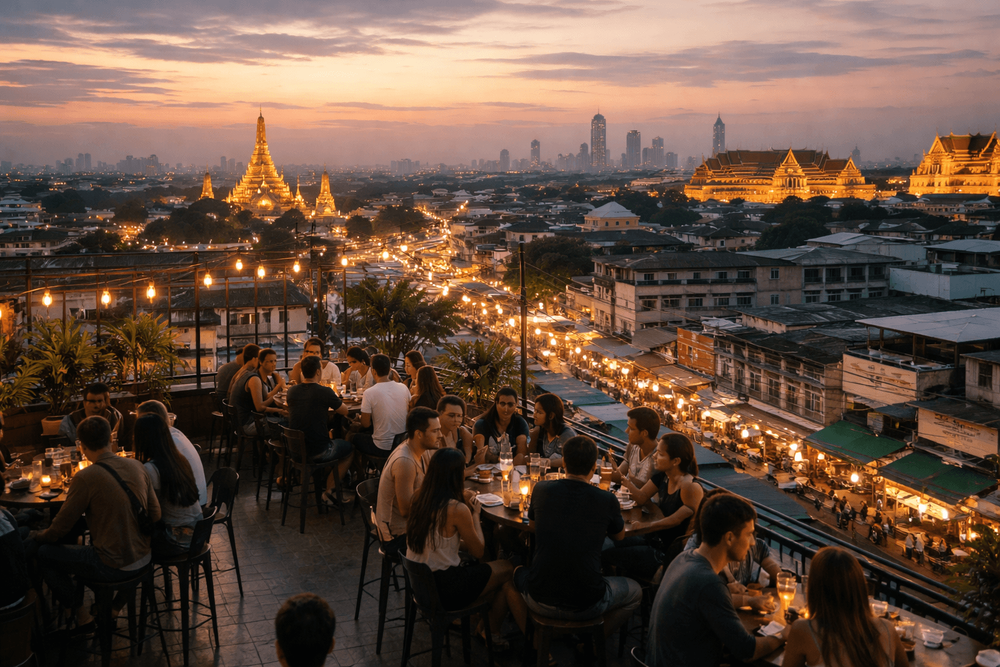 Bangkok Rooftop Bars with the Best Sunset-to-Late-Night Transition from Khao San Road