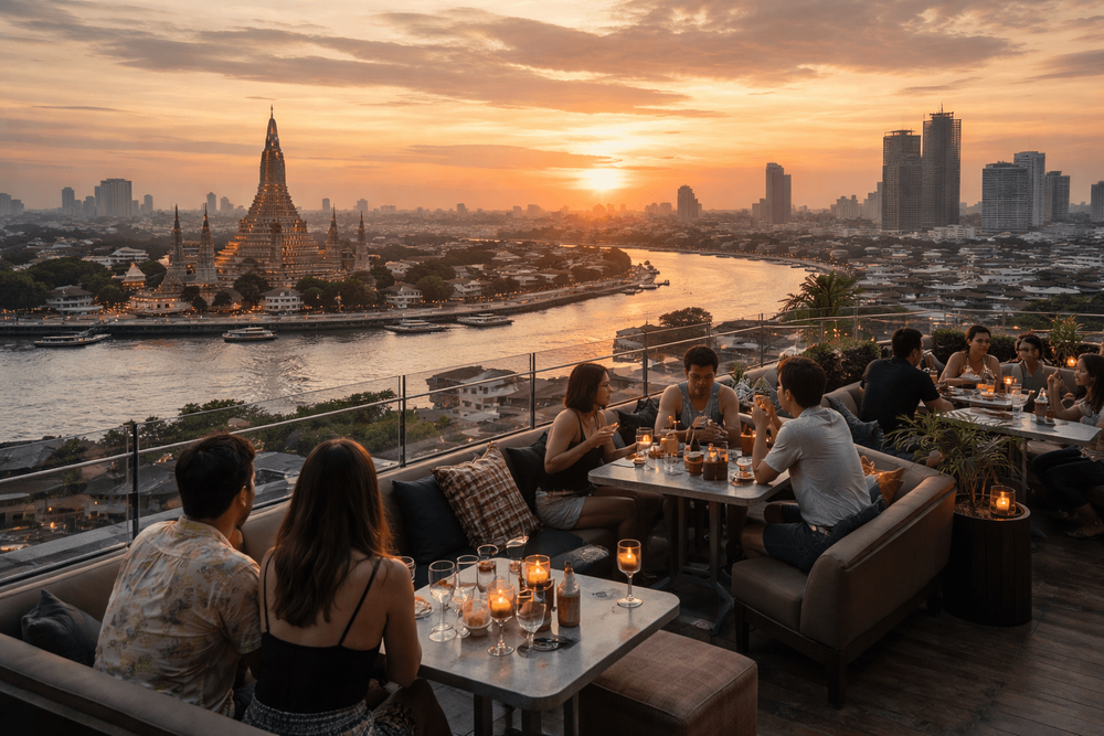 Bangkok Rooftop Bars with the Best Sunset Views Worth the Trip from Khao San Road