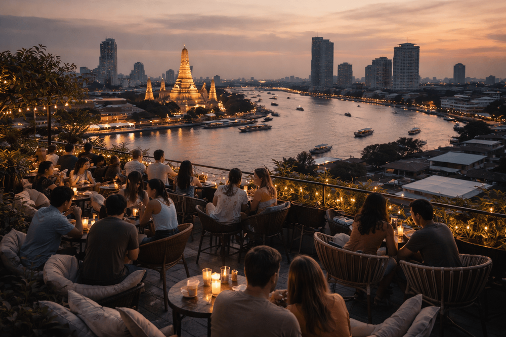 Bangkok Rooftop Bars with the Best Views of the Chao Phraya at Dusk Worth the Trip from Khao San Road