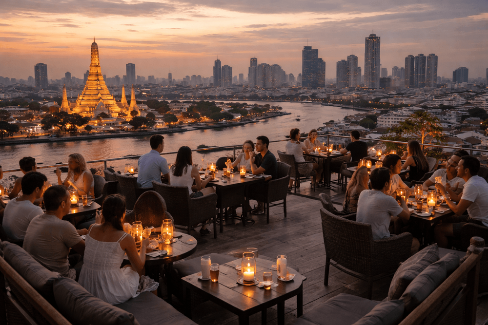 Bangkok Rooftop Bars with the Best Wind-Down Views After Sightseeing from Khao San Road